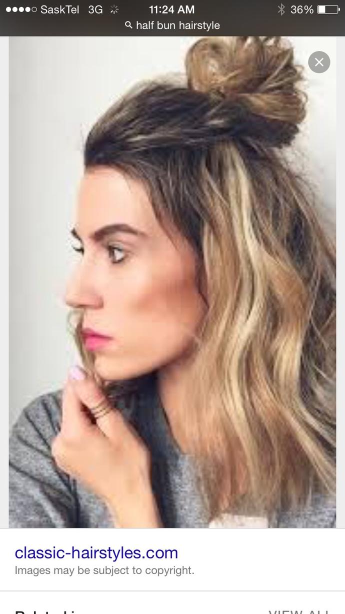 Anyone else hate the hairstyle: half up in a bun?