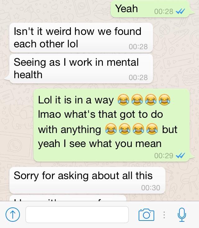 Wow this just happened on a 3 way chat?