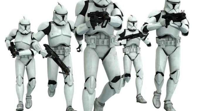 Star Wars NERD question! Did the Clone troopers become the Storm Troopers?