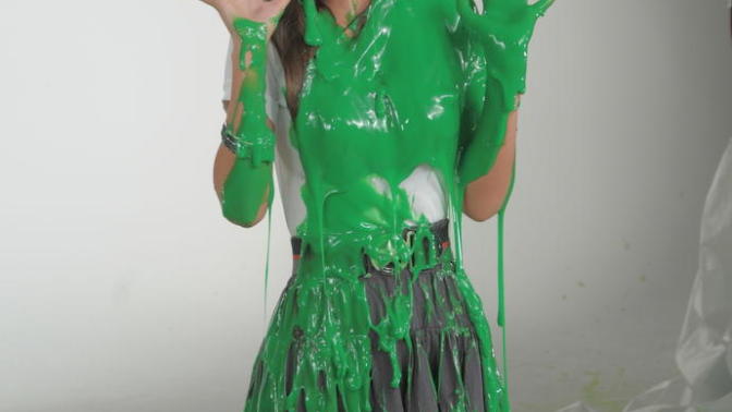 Nickelodeon slime makes stains?