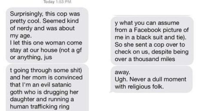 He blocked me on Facebook after I ignored his text message?
