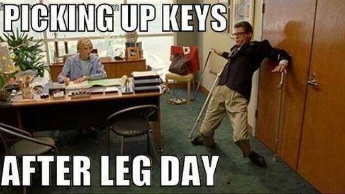 So I had legs day today. I can't walk. Who else looks retarded after leg day?