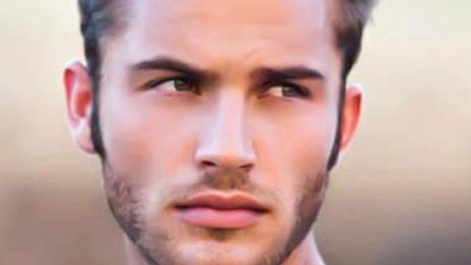 Does he have a good jawline - pics?