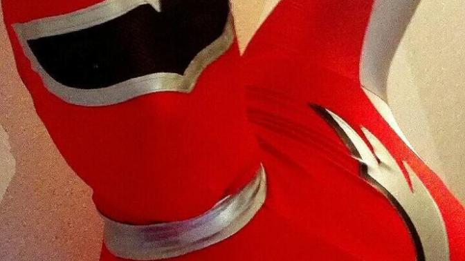 Girls, hey can I get your opinion on my red power ranges costume for costume party girl I like is going and I want to look good for her?