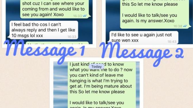 Can any advice me on if I have messed up with this guy please?