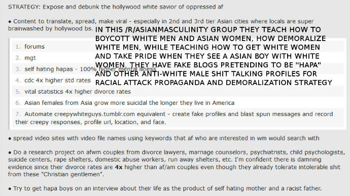 Why some Asian boys make fake websites, have jealousy of white guys, hatred, don't want to see them with Asian women while they want white women?