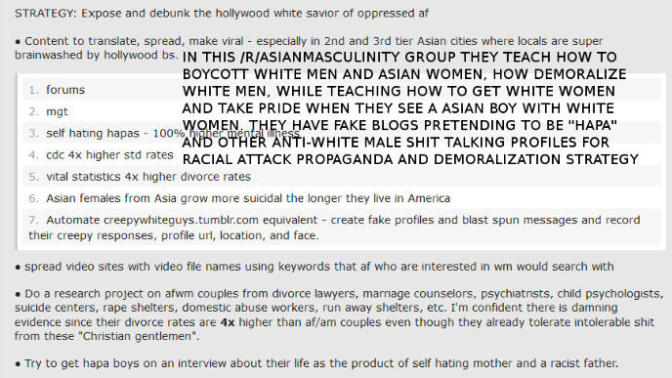 Why some Asian boys make fake websites, have jealousy of white guys, hatred, don't want to see them with Asian women while they want white women?