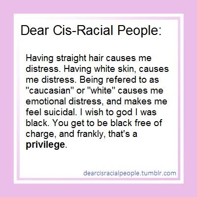 Would this count as a 'race card' for white people?
