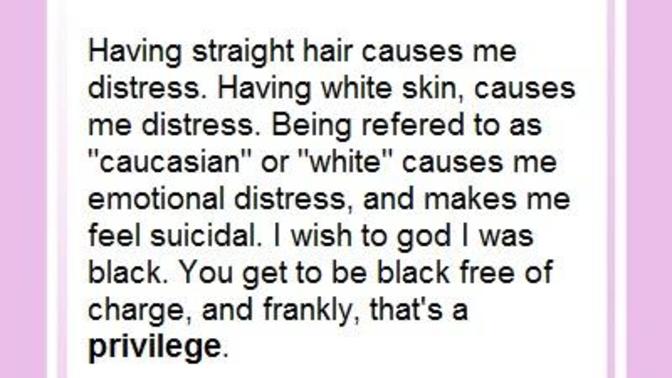 Would this count as a 'race card' for white people?
