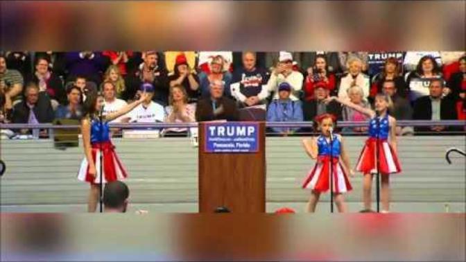 *VIDEO* Kids singing the 'Donald Trump Jam' during a Trump rally. Thoughts?