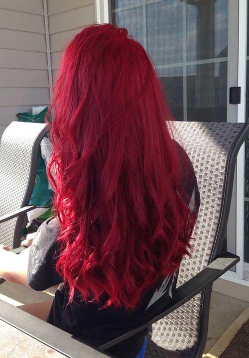 feminine colored hair