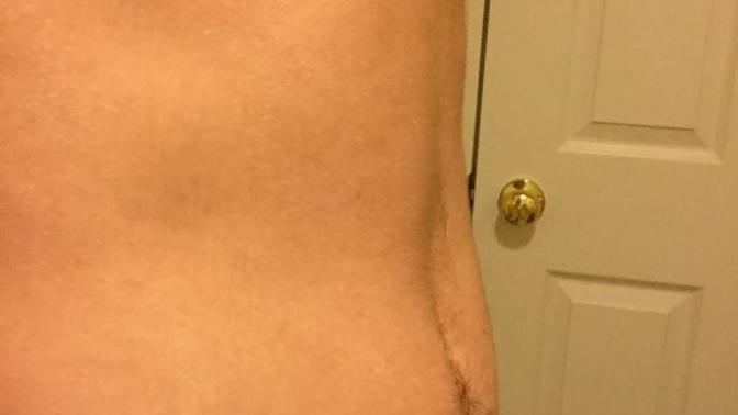 Is it okay to have this small belly bump if you're a skinny guy?