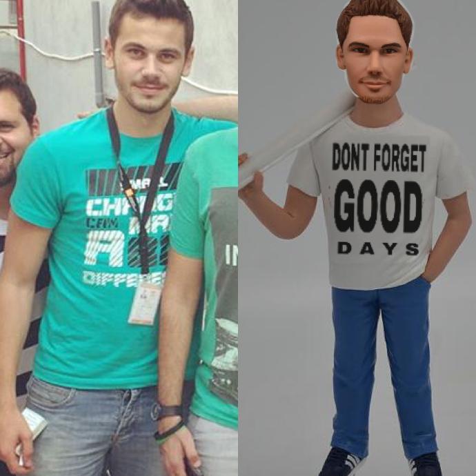Does the sculpture look like him?