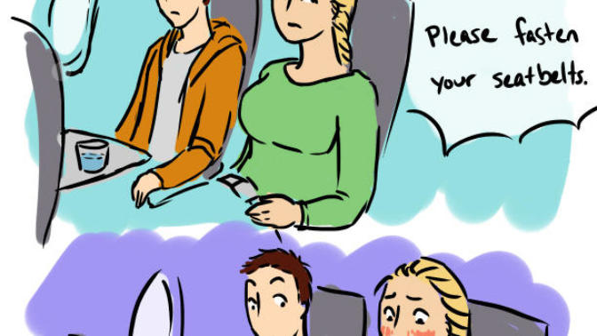 Girls, do your boobs jiggle when there's turbulence on the plane?