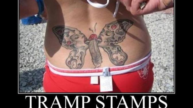 Is the tattoo "body art" known internationally as the TRAMP STAMP cool?