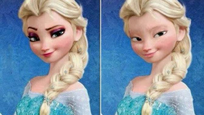 Chick from the movie Frozen looks Asian without makeup?