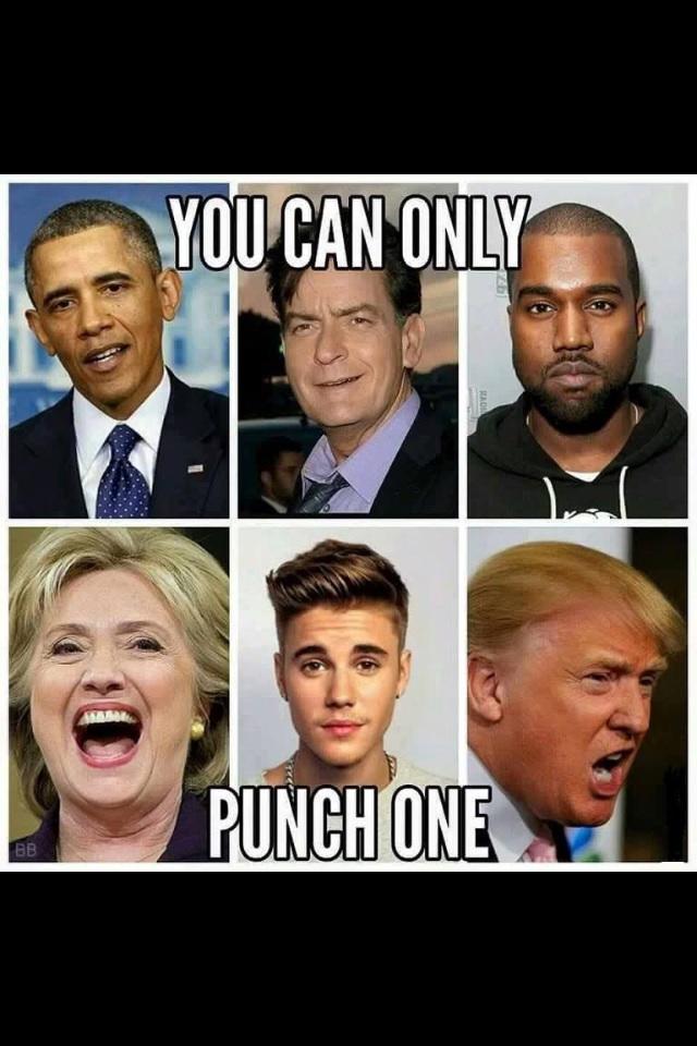 If you can only punch one in the face who would you pick?