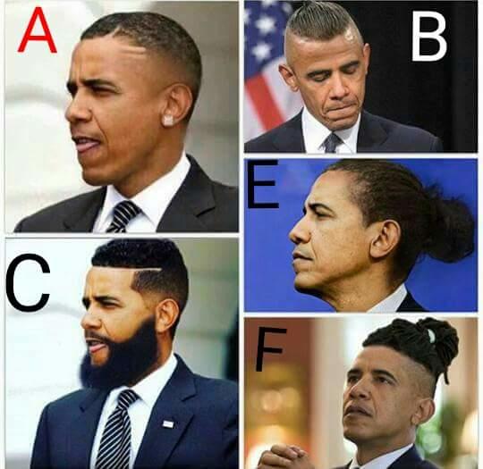 If you are Obama's hairstylist which hairstyle would you do for him?