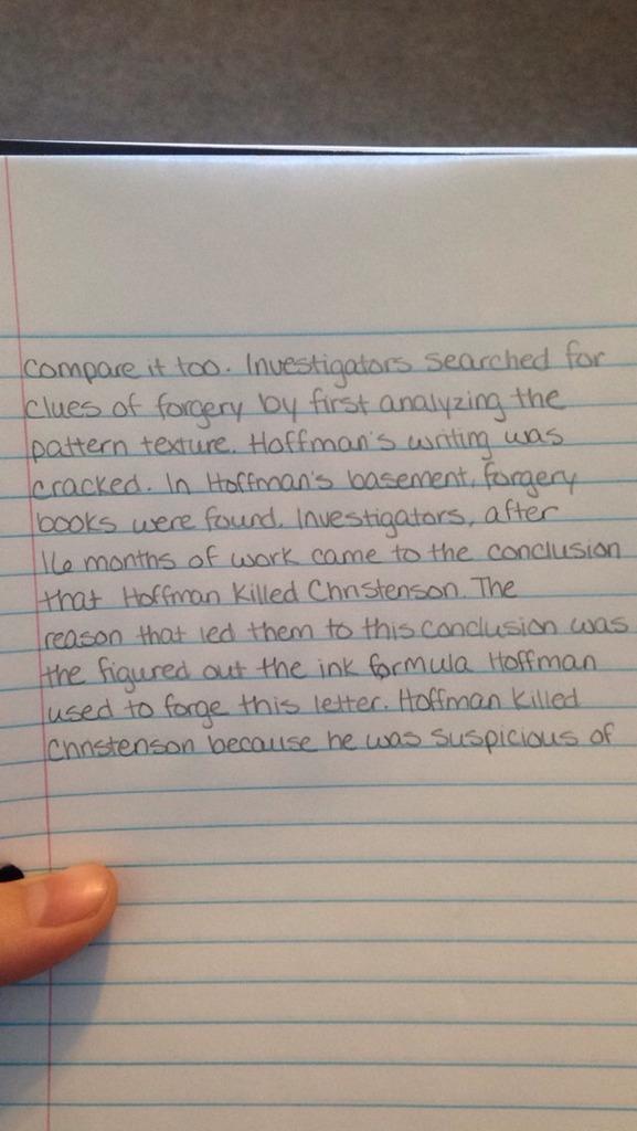 girls handwriting