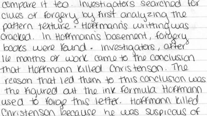 Why do 95% of girls have this specific sort of handwriting?