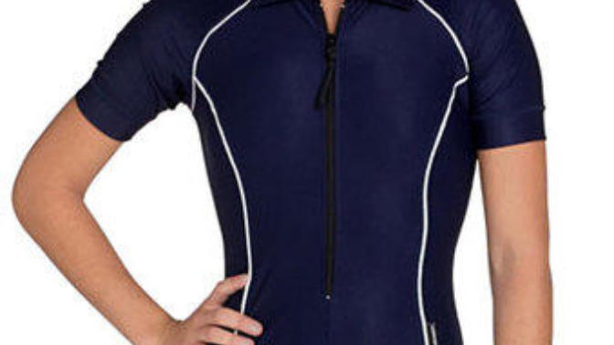 Wearing a scuba suit to the pool?