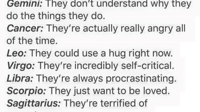 Is this true about your zodiac sign?