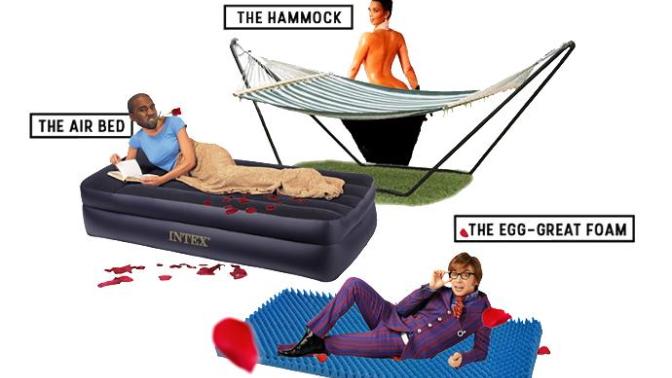 Would you rather nap on an airbed, hammock, or egg crate foam?
