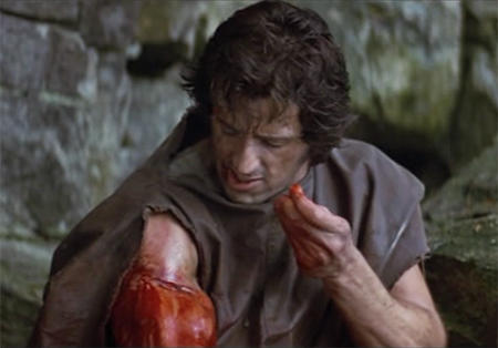 Girls, do you find it Hot when you see a guy fixing his own wound in a movie? Guys, is this the ultimate manly action?