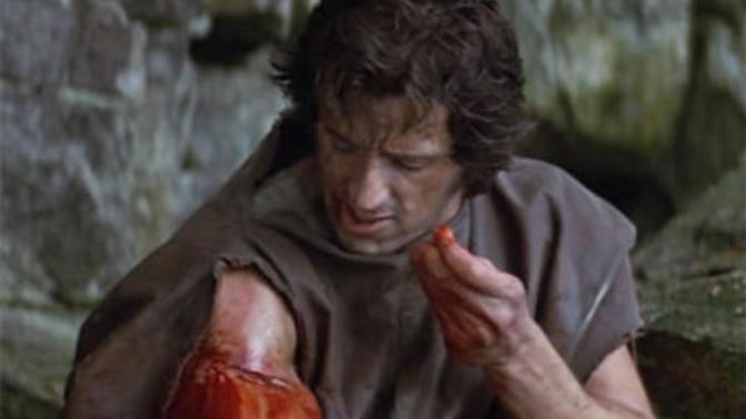 Girls, do you find it Hot when you see a guy fixing his own wound in a movie? Guys, is this the ultimate manly action?