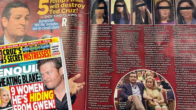 Do you think Trump made up rumors about Ted Cruz's five affairs?