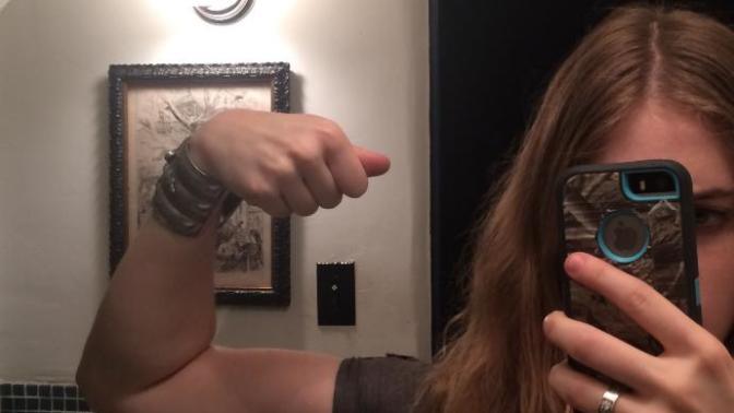Guys, does a girl with developed biceps turn you off?