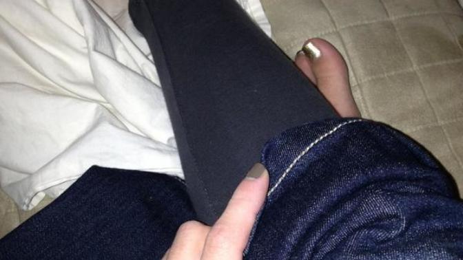 Is it normal to wear leggings under my jeans if it's under 70 degrees?