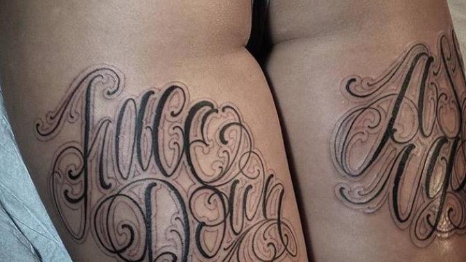 Guys, what do you think about back of thigh tattoos on girls?