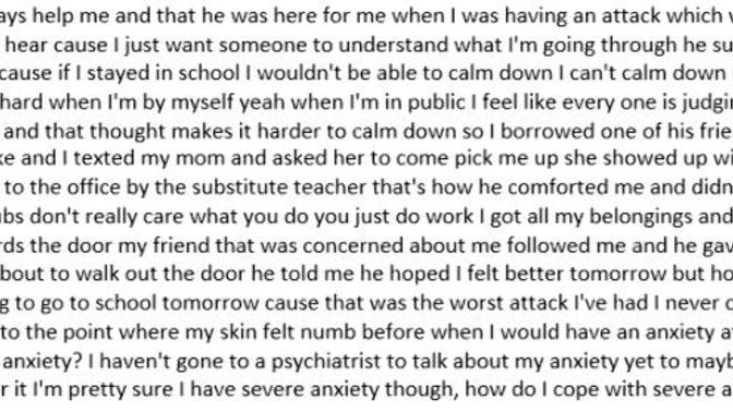 How can I cope with my severe anxiety?