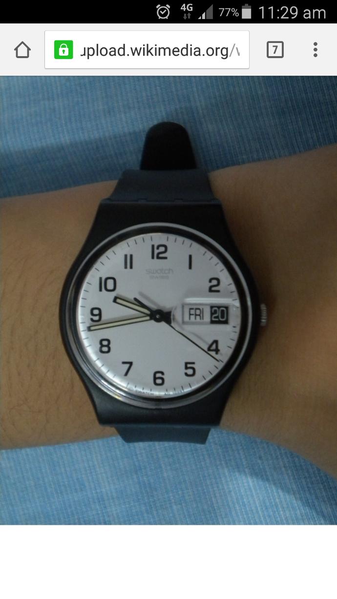 Which Swatch sports watch looks better?The one with the black face or the one with the white face?
