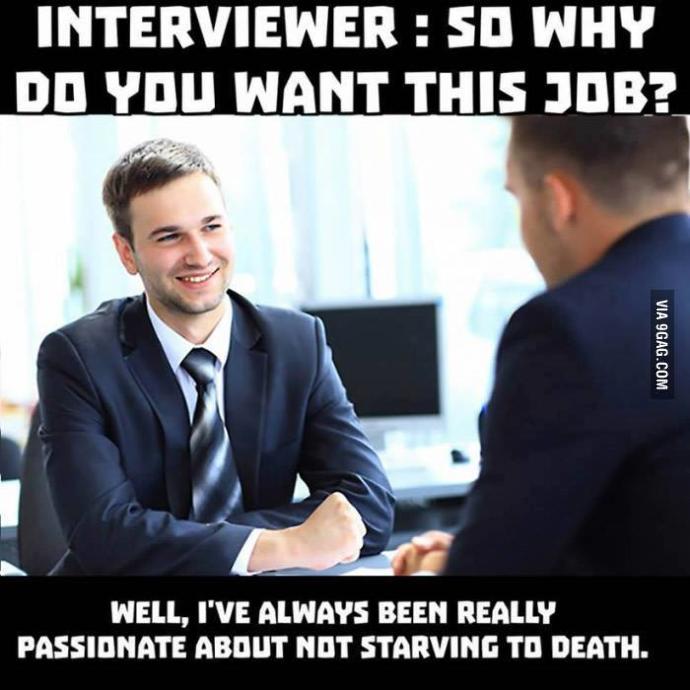 Would you say this in a job interview?