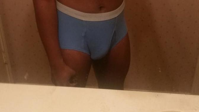 Girls, Warning pic added big dick briefs?