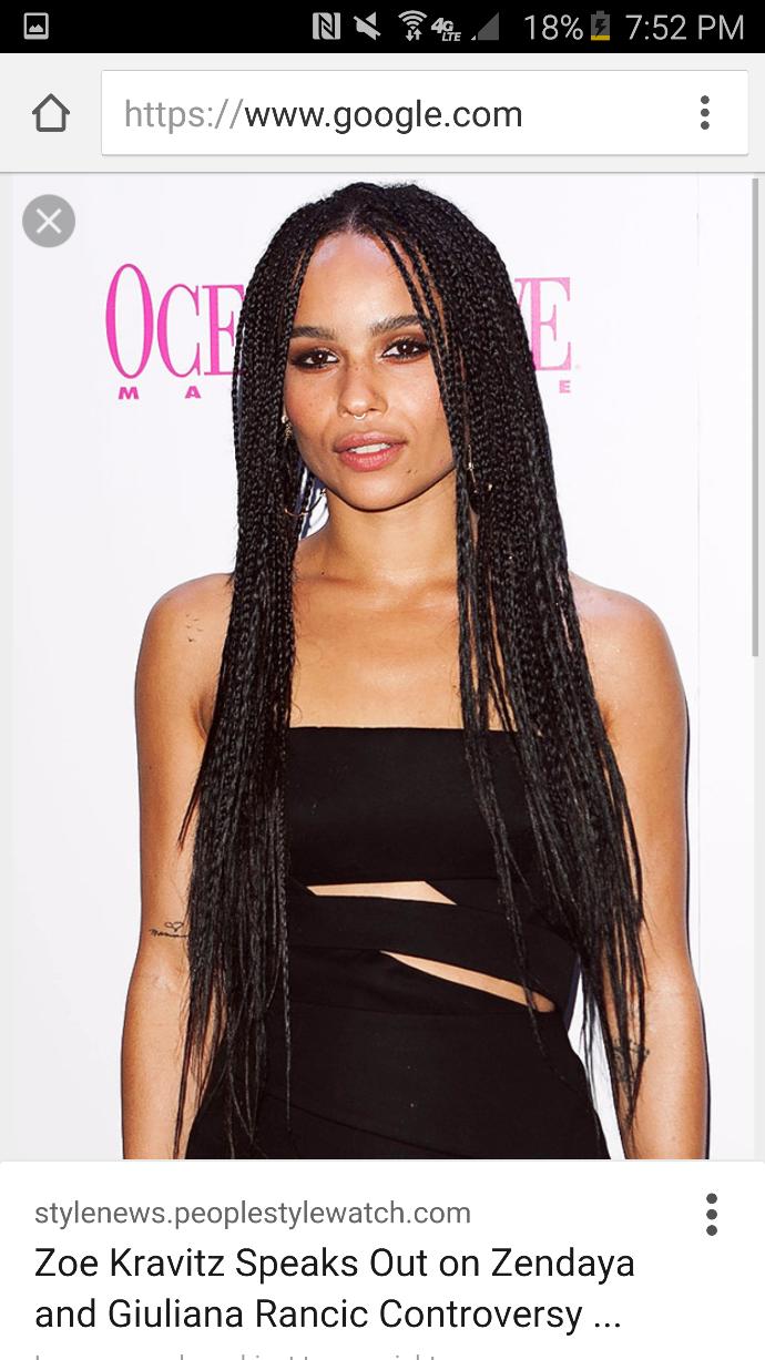 What do you guys think of zoe kravitz? Is her hair pretty?