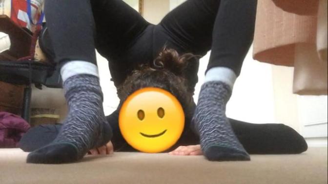Practicing yoga! cool or weird?