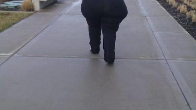 What is the biggest butt you've seen in your life on a relatively small waist?