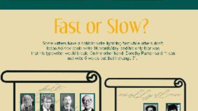 Who is your favourite author? Do you know any interesting facts about them or their strange habits?