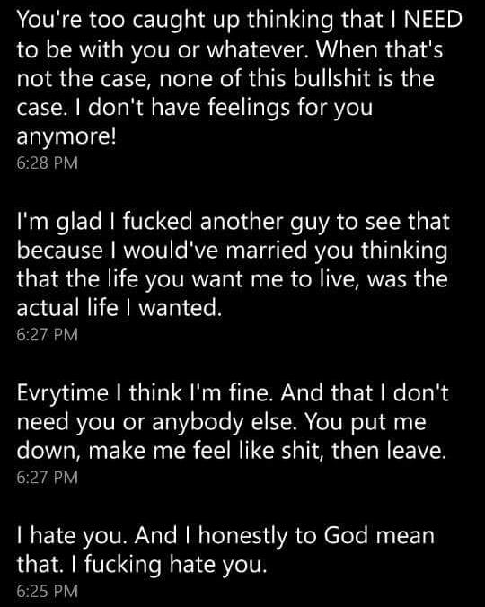 Ex girlfriend claims she hates me but keeps trying to contact me?