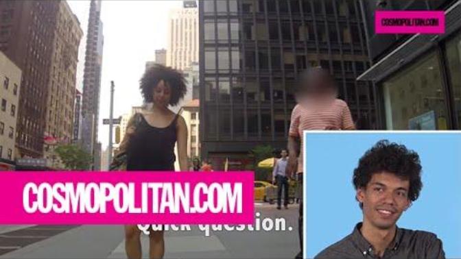 Is a guy starting a conversation with a female stranger he likes the same as harassment?