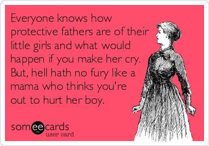 Do you think it's ever wrong for a mother to be this protective of their sons?