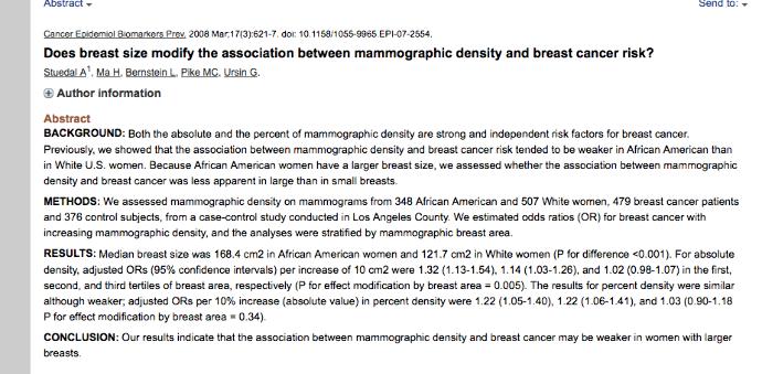 Which race of women tend to have the biggest boobs in your experience?