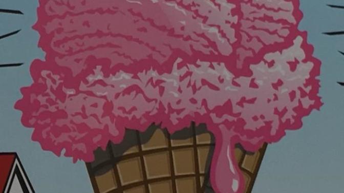 Does this ice cream look like a butt?
