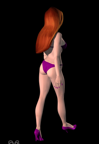 Girls, how much do your hips sway and breasts jiggle when you walk, do you notice it at all?
