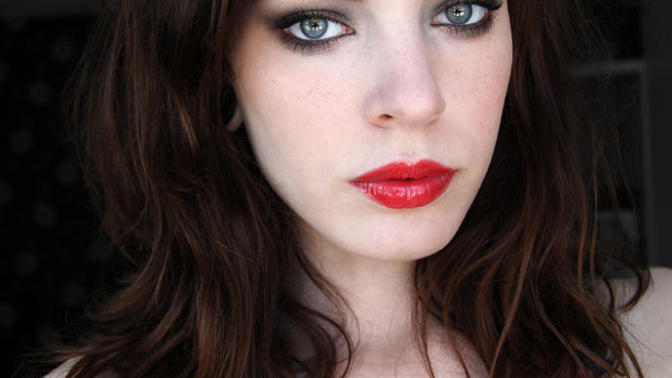 Red lipstick on fair skin with dark hair? Is it a good look?