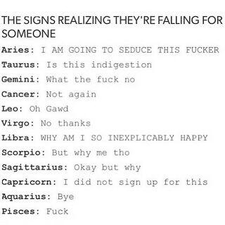 How do you react when you realize that you are falling in love?