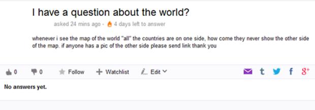 What about the other side of the world?